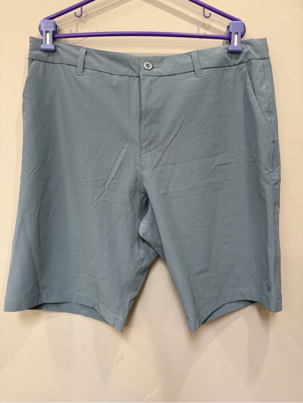 Hang Ten Men's Flat Front Shorts in Slate Blue